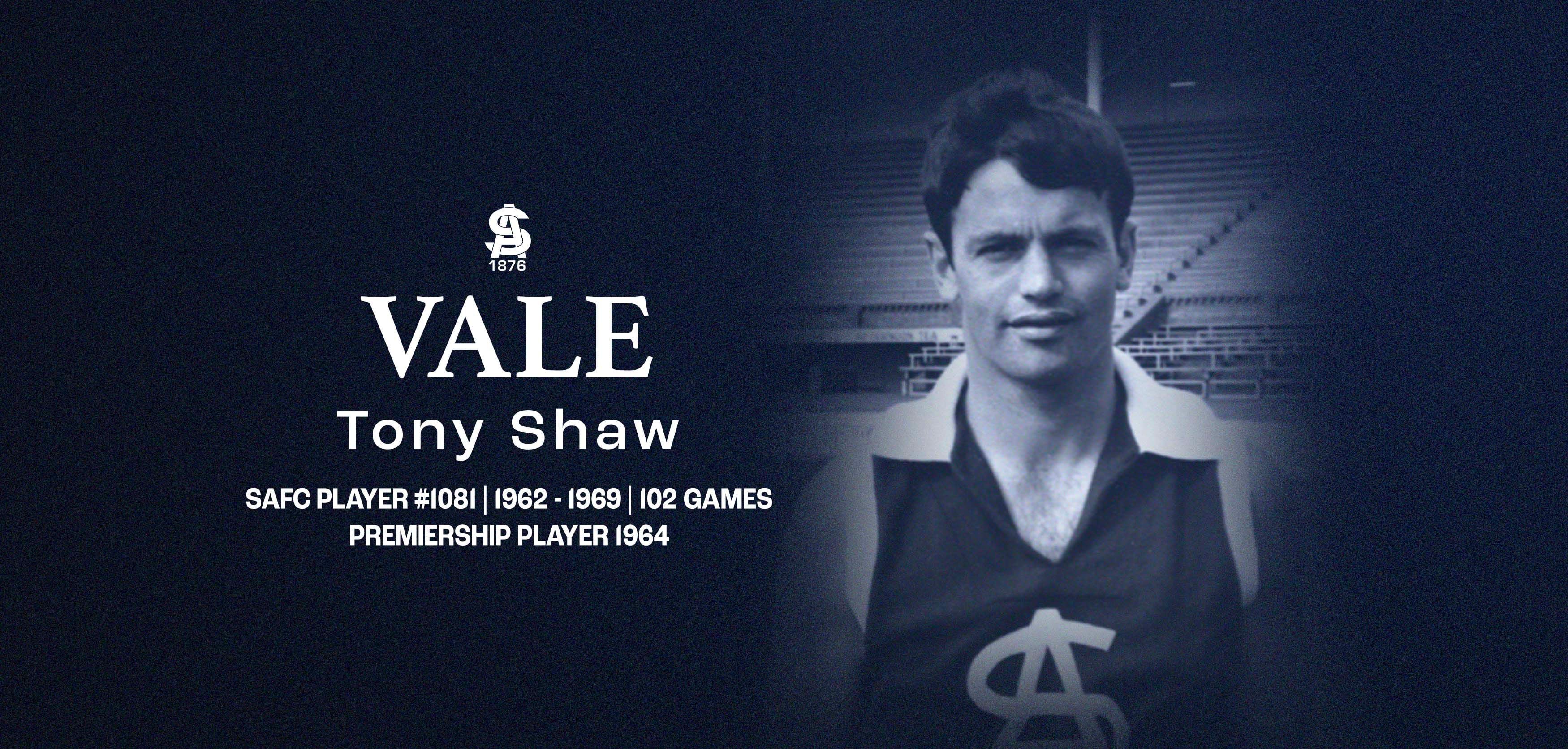 Vale Tony Shaw Vale Tony Shaw